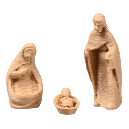 Mini Modern Nativity wood effect for Nativity Scene series 3 cm