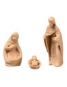 Mini Natività moderna effetto legno per Presepe serie 3 cm