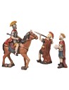 Soldati romani con cavallo in resina serie 10 cm