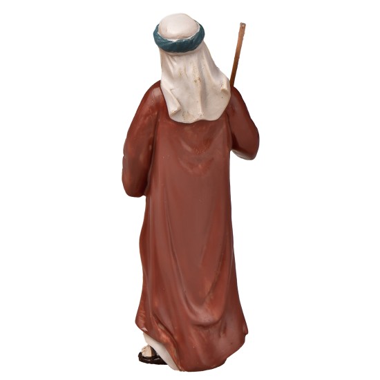 Resin Saint Joseph 8 cm for Nativity Scene by Mondo Presepi