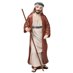 San Giuseppe in resina 10 cm per presepe Mondo Presepi