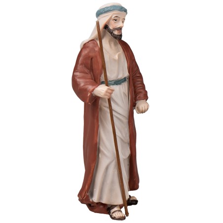 St. Joseph in resin 10 cm for nativity scene Mondo Presepi