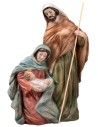 Sacra famiglia in resina dipinta cm 11x6x20 h per presepe Mondo