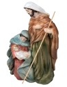 Sacra famiglia in resina dipinta cm 11x6x20 h per presepe Mondo