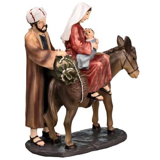 Flight into Egypt series 13 cm in resin for nativity scene Mondo Presepi