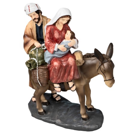 Huida a Egipto serie 13 cm en resina para belén Mondo Presepi