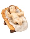 Gesù bambino con culla serie 9-10 cm per presepe Mondo Presepi