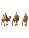 Conjunto de 3 Reyes Magos a camello serie 10 cm Euromarchi para belén