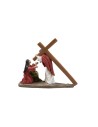 Statue in resina 14 stazioni Via Crucis cm 9 per presepe Mondo