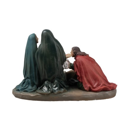 Statue in resina 14 stazioni Via Crucis cm 9 per presepe Mondo
