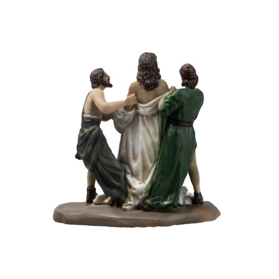 Estatuas de resina 14 estaciones Vía Crucis cm 9 para belén Mundo