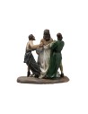 Resin statues 14 stations Way of the Cross 9 cm for Mondo nativity scene