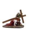 Estatuas de resina 14 estaciones Vía Crucis cm 9 para belén Mundo