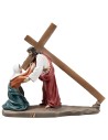 Statue in resina 14 stazioni Via Crucis cm 9 per presepe Mondo