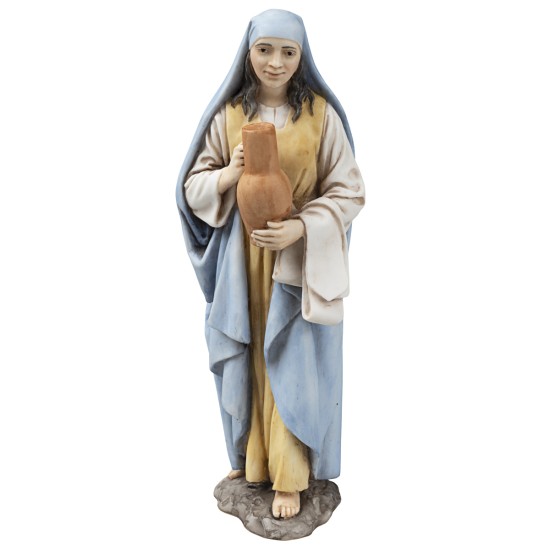 Woman with amphora in resin Landi Moranduzzo 15 cm for nativity scene