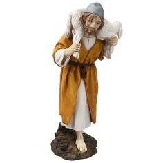 Good Shepherd in Landi Moranduzzo resin 15 cm for Mondo nativity scene