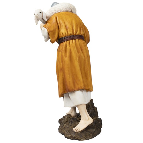 Good Shepherd in Landi Moranduzzo resin 15 cm for Mondo nativity scene