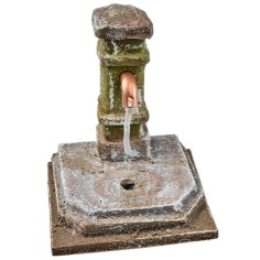 Column fountain in polystyrene cm 7x7x8.5 h for Mondo nativity scene