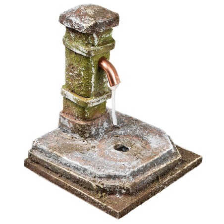 Fuente de columna en poliestireno cm 7x7x8,5 h para belén Mondo