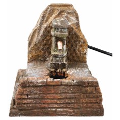 Fontana a colonna con pompa funzionante cm 13,5x13x14 h per