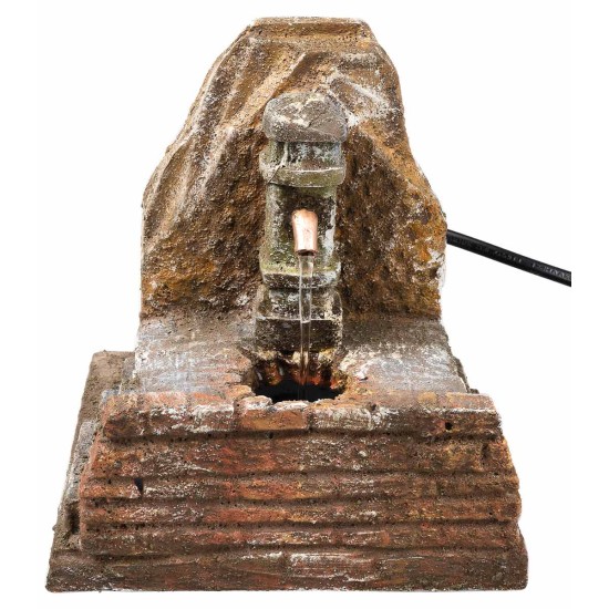 Fuente de columna con bomba funcionando cm 13,5x13x14 h