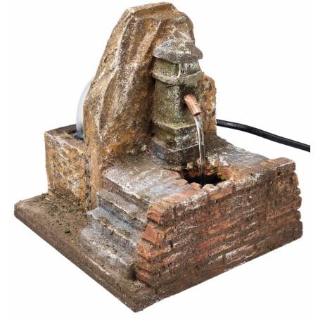 Fuente de columna con bomba funcionando cm 13,5x13x14 h