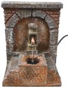 Fuente de columna con arco y bomba funcionando cm 13,5x13x17 h
