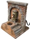 Fontana a colonna con arco e pompa funzionante cm 13,5x13x17 h