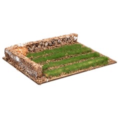 Garden with wall cm 18x12x2.5 h for nativity scene Mondo Presepi 2