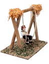 Child on the swing h 10 cm for nativity scene Mondo Presepi