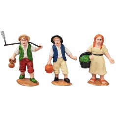 Set 3 bambini serie 10 cm in pvc per presepe Mondo Presepi
