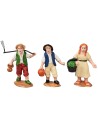 Set de 3 niños serie 10 cm en pvc para belén Mondo Presepi