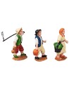 Set 3 bambini serie 10 cm in pvc per presepe Mondo Presepi