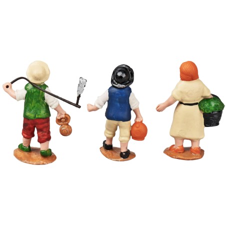 Set 3 bambini serie 10 cm in pvc per presepe Mondo Presepi