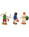 Set 3 bambini serie 10 cm in pvc per presepe Mondo Presepi