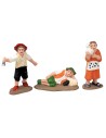 Set 3 bambini serie 10 cm per presepe Mondo Presepi