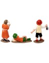 Set of 3 children series 10 cm for nativity scene Mondo Presepi