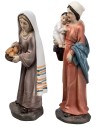 Set of two women with child in resin 10 cm for Mondo nativity scene