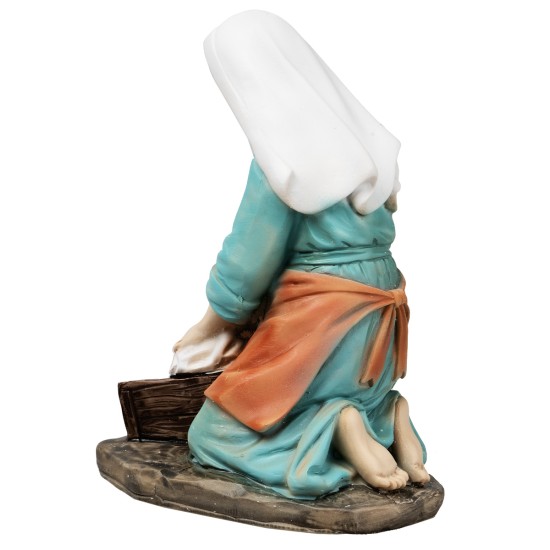 Washerwoman in resin 15 cm series for Mondo Presepi nativity scene