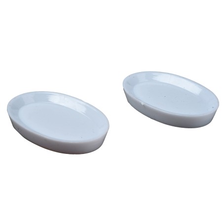 Set of 2 PVC plates ø 2.5 cm for nativity scene Mondo Presepi