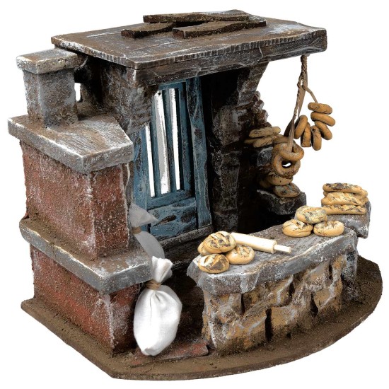 Bottega del fornaio 20x14x15,5 cm per presepe Mondo Presepi