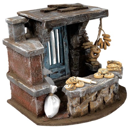 Bottega del fornaio 20x14x15,5 cm per presepe Mondo Presepi