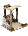 Tenda con muro in gesso cm 12,5x12,5x12 h