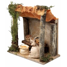 Tenda di mercato con brocche e recipienti cm 13x7x14 h 2