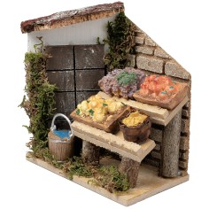 Greengrocer's shop cm 13.5x7.5x14.5 h for Mondo nativity scene 2