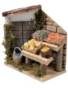Bottega del fruttivendolo cm 13,5x7,5x14,5 h per presepe Mondo