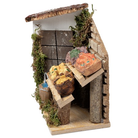 Tienda del frutero cm 13,5x7,5x14,5 h para belén Mondo