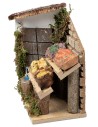 Bottega del fruttivendolo cm 13,5x7,5x14,5 h per presepe Mondo