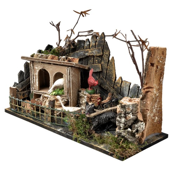 copy of Recinto per animali cm 15x15x13,5 h per presepe Mondo