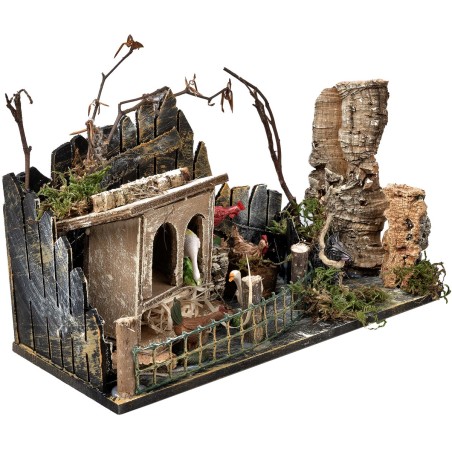 copy of Recinto per animali cm 15x15x13,5 h per presepe Mondo